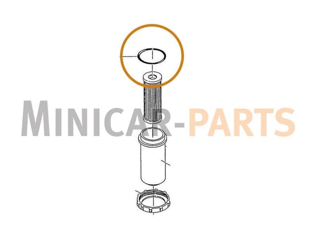 O-Ring Kraftstofffiltergehäuse Kubota Z402 (1. Modell)